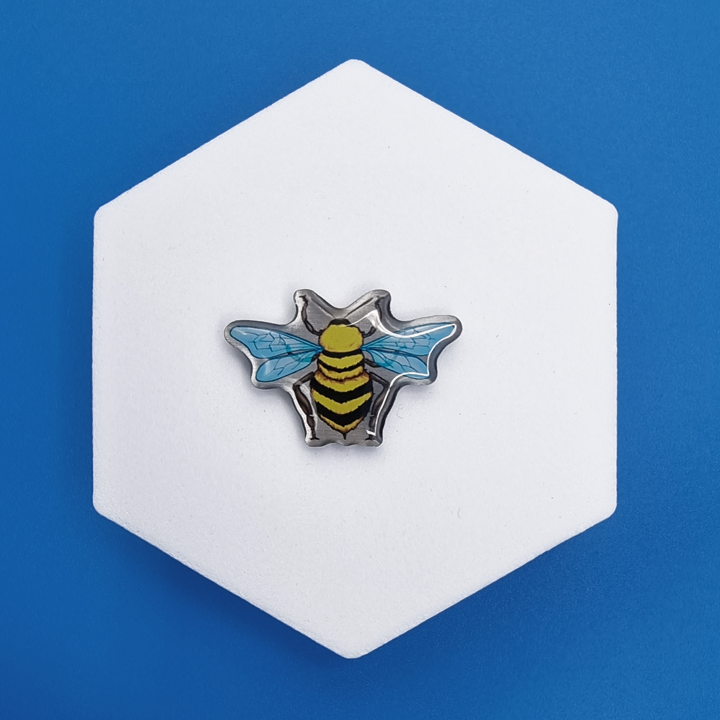 Metal Standard Realistic Bee Proud Pin