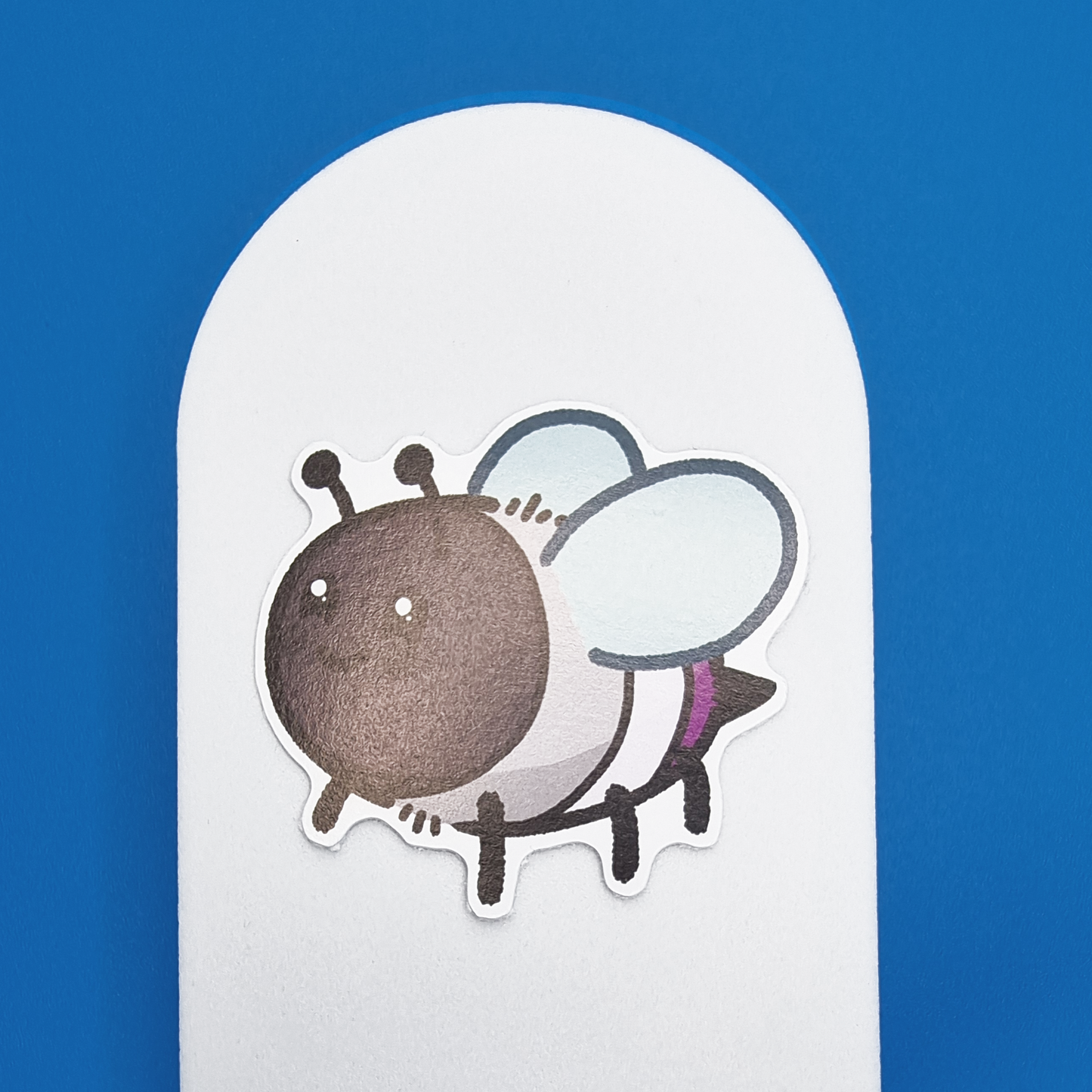 Small, Asexual, Happy Bee Proud, Sticker