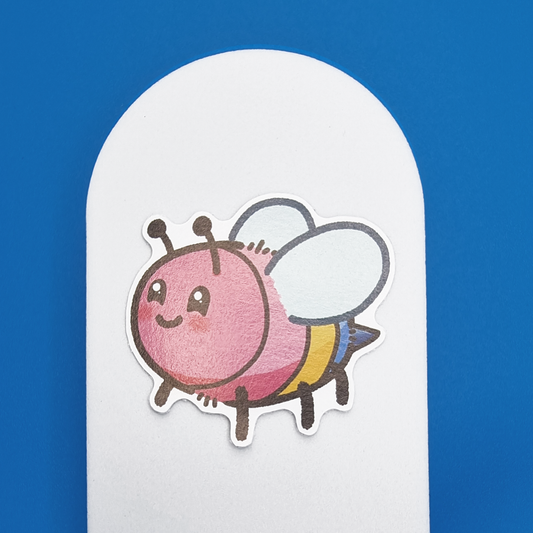 Small, Pansexual, Happy Bee Proud, Sticker