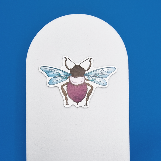 Small, Asexual, Realistic Bee Proud, Sticker
